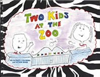 Two Kids at the Zoo Front Cover